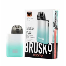 Набор - Brusko - Minican - Plus - 850 mAh - Turquoise White Gradient